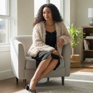 Xhilaration Light Pink Teddy Jacket